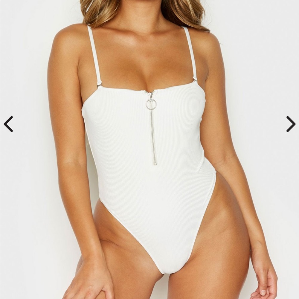 NWOT Frankie’s Bikinis Flash one piece